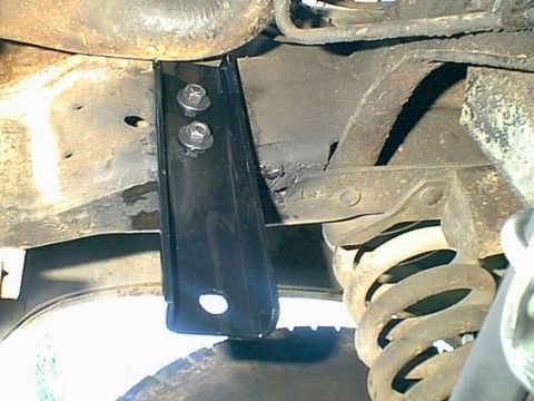 1983 Ford Bronco - I drilled the holes larger to fit bigger grade 8 bolts.