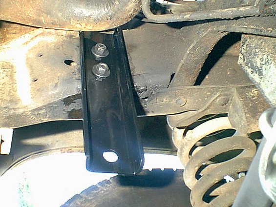 I drilled the holes larger to fit bigger grade 8 bolts.