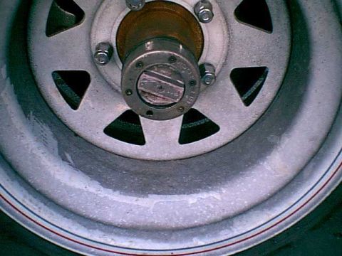 1983 Ford Bronco - Here is the driver siade stock hub.