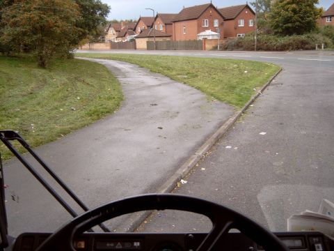 1989 Ford Bronco - a view from my bus windscreen