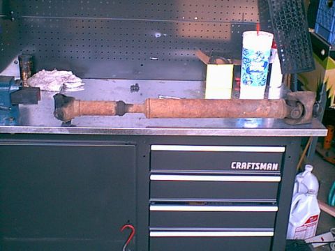 1983 Ford Bronco - Here is the old drive shaft.