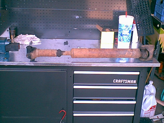 Here is the old drive shaft.
