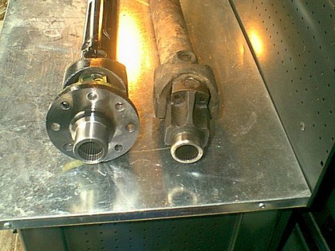 1983 Ford Bronco - the mounting was different and the new flange was part of the shaft package. now i need to replace the mount.