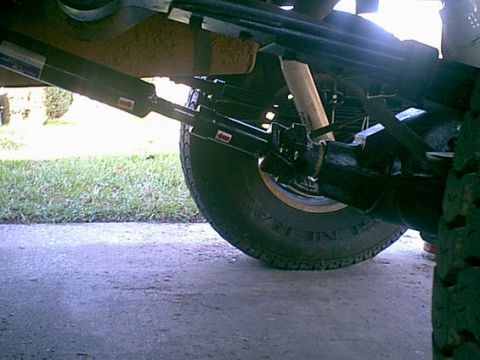 1983 Ford Bronco - her it is bolted in place ready for a drive.