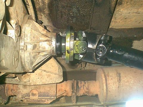 1983 Ford Bronco - here is the front shaft installed.