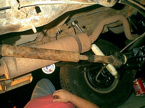 1983 Ford Bronco - another view of the stock shaft.