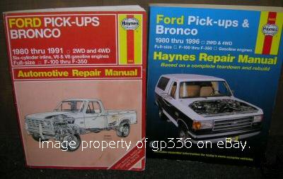 1983 Ford Bronco - This red one is a VERY old edition (#880), perfect for '80-86 trucks. It includes many older diagrams not found in later editions. For '87-…