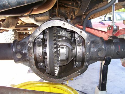 1991 Ford Bronco - Close-up view of an open differential housing, showing the internal gears.