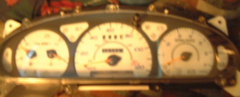 1998 Ford Taurus - Gauges installed in speedo cluster.