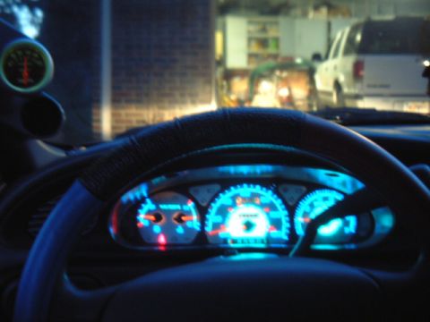 1998 Ford Taurus - Gauges installed in car.
