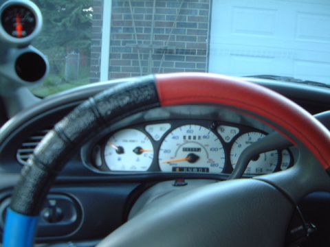 1998 Ford Taurus - Gauges installed in car.
