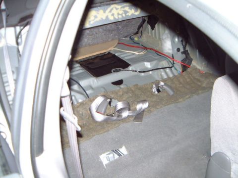1998 Ford Taurus - shot of the back. i installed some dynamat.
