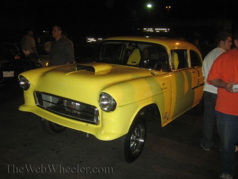 1968 Ford Mustang - Modified 1955 Chevrolet sedan delivery drag car with custom paint and racing interior.