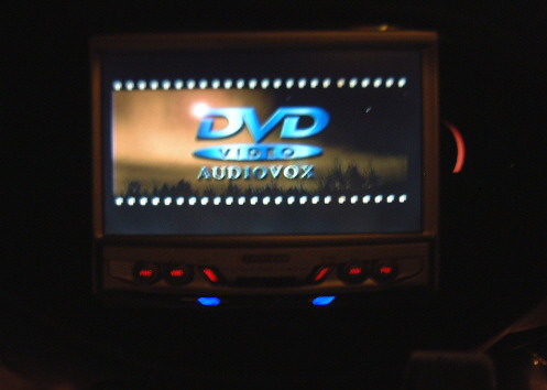 TV in DVD mode.