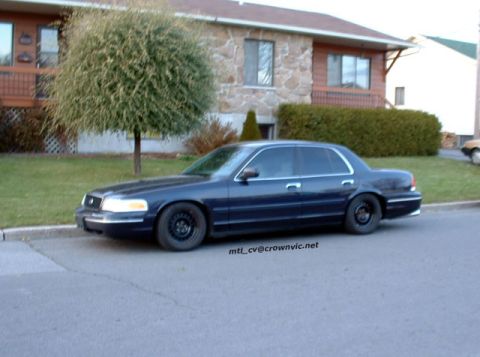 2000 Ford Crown Victoria - Still lowered, but with the stock 16" steelies & Blizzak winter tires.