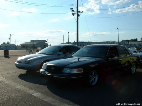 2000 Ford Crown Victoria - Enjoying a good summer night at the track! Waiting for my turn...