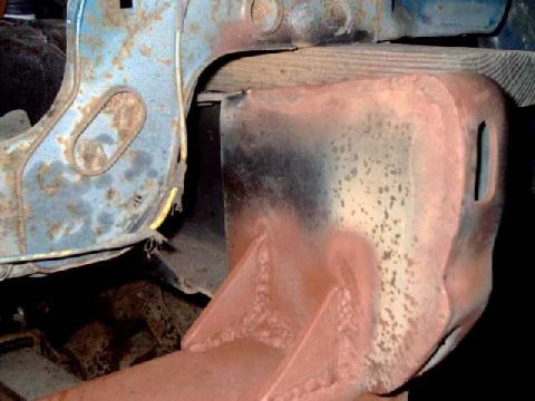 1984 Ford Bronco - 2nd gusset added to frame horn plate