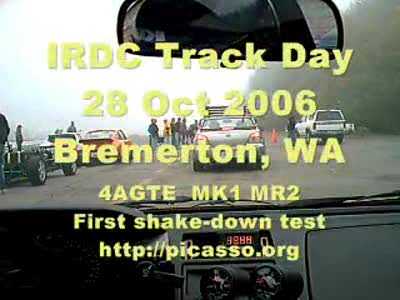 1985 Toyota MR2 - Oct 28 2006 IRDC track day, smaller 320 x 240 resolution