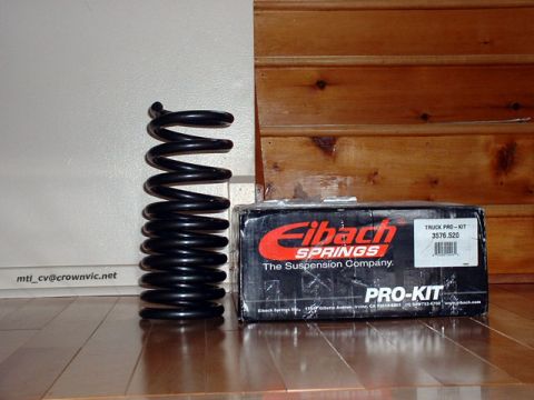 2000 Ford Crown Victoria - Eibach Pro-kit F-150 lowering springs.