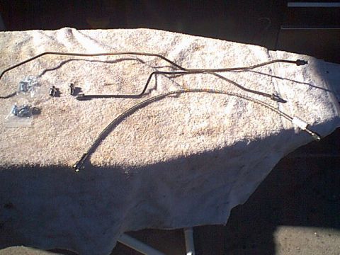 1983 Ford Bronco - Here is the new lines and adapters i got to conver the rear brakes to braided lines.