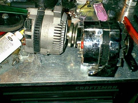 1983 Ford Bronco - I fount out my pretty alt was not working correctly. I ben reading on a 3G 130 amp swap. so off to the junk yard i went. (I should have rea…