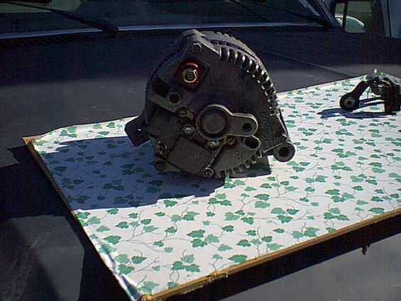 Here is the Back of the TEMPO alt. I decided i going to turn this into a welding alt. the mount will work great for that.