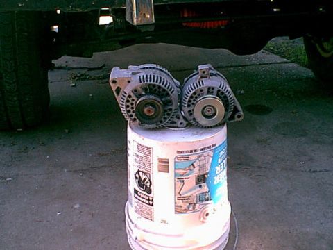 1983 Ford Bronco - here is another view before i swapped the pullies.