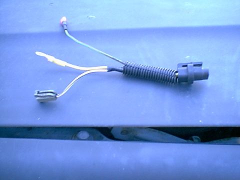 1983 Ford Bronco - Here is my home made harness. i tossed a couple of the wires in the stock harness. the new uses 3 wires i soldered and heat shrank all conn…