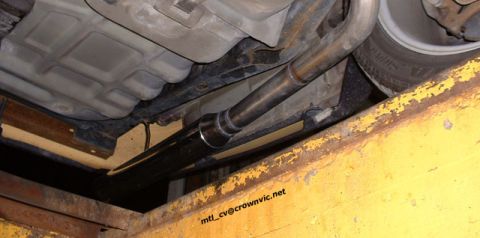2000 Ford Crown Victoria - Marauder tailpipes.