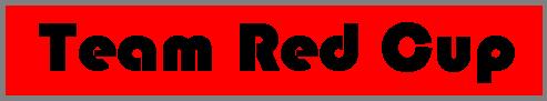 Team Red Cup text on red background