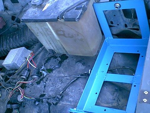 1983 Ford Bronco - Here is the overflow and washer installed.
