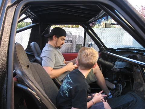 1990 Ford Bronco - Seat testing with the monkey