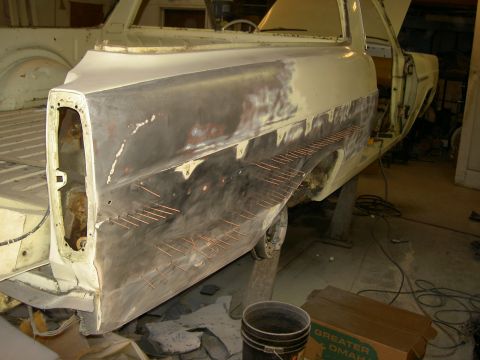 1967 Ford Ranchero - quarter work