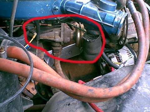 1983 Ford Bronco - Ok on the next trip i found the EGR valve was junk and needed to be replaced. here is the old bad valve.
