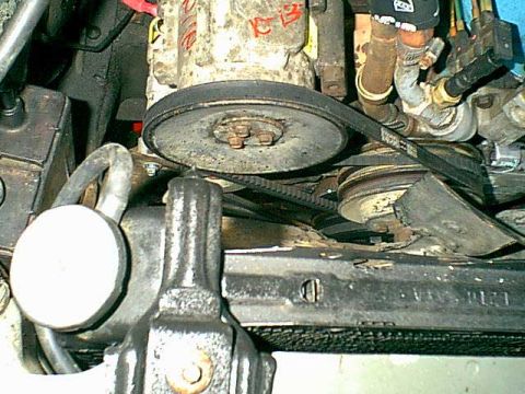 1983 Ford Bronco - here is the hail line i used a paint pen to make it easier to see when timing the truck.