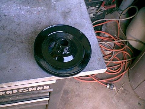 1983 Ford Bronco - here the pulley is after some cleanup and paint.