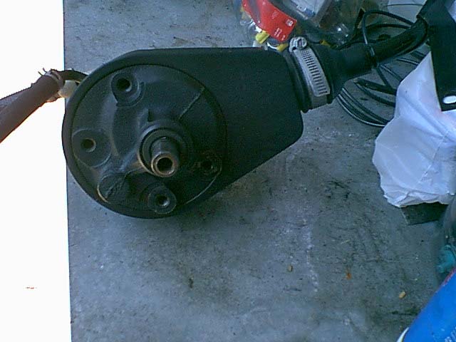 Here is the Sagnaw pump it came out of a crysler minivan i did a motor swap on. i like the longer fill neck. this was after i removed the serp pully.