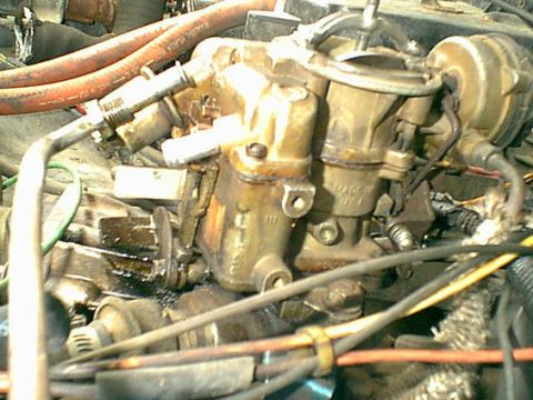 1983 Ford Bronco - Here is the carburetor as i started. it was leaking and i was not even sure it was the correct one. i found it to be easiest to swap in a r…