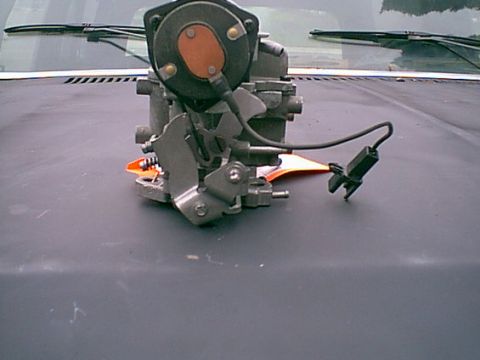 1983 Ford Bronco - here is the back or electric choke side view.