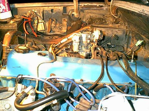 1983 Ford Bronco - her it is installed and seen from the drivrs side.
