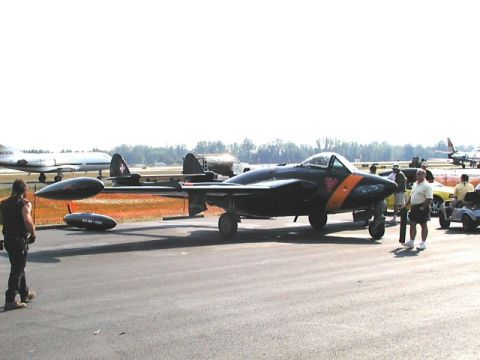 1998 Ford Taurus - De Havilland Venom MK IV (Swedish). Weird plane, and it's very quiet.