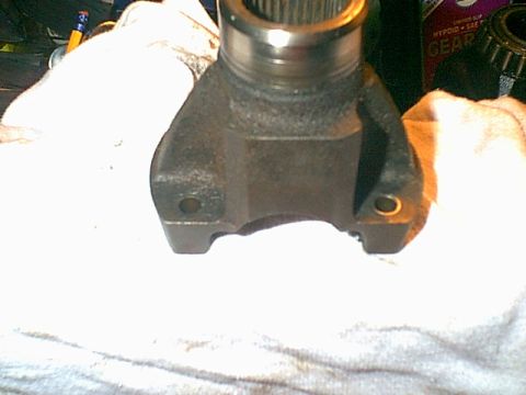 1983 Ford Bronco - The cv joint gets bolted to this to the transferecase.