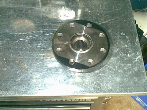 1983 Ford Bronco - Here is the new flang ready to get installed.