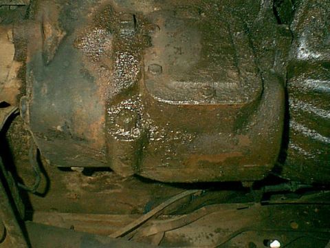 1983 Ford Bronco - this is the pass side and you can see the PTO cover.
