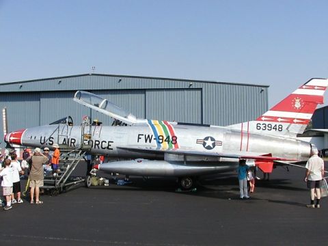 1998 Ford Taurus - F-100 Super Sabre. This guy gives rides and lets you fly for only $4000. The plane is only 50 years old!