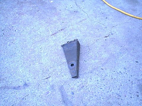 1983 Ford Bronco - Here is the back side of the old mount.