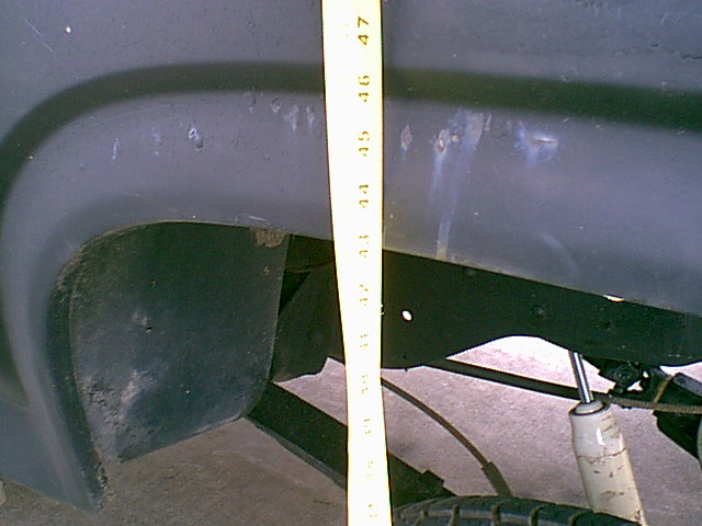 Well here is the starting point. 43" drivers side rear end.