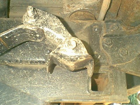 1983 Ford Bronco - Here is the side view of the stock shackle.
