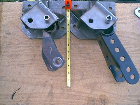 Shackle Flip - You can see how much more this adds over the stock shackle.