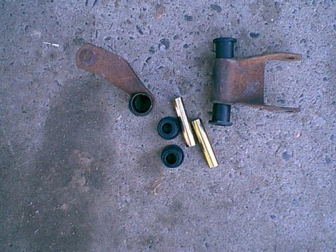 1983 Ford Bronco - these bushing use the old shell so you burn out the rubber and push these in olace.